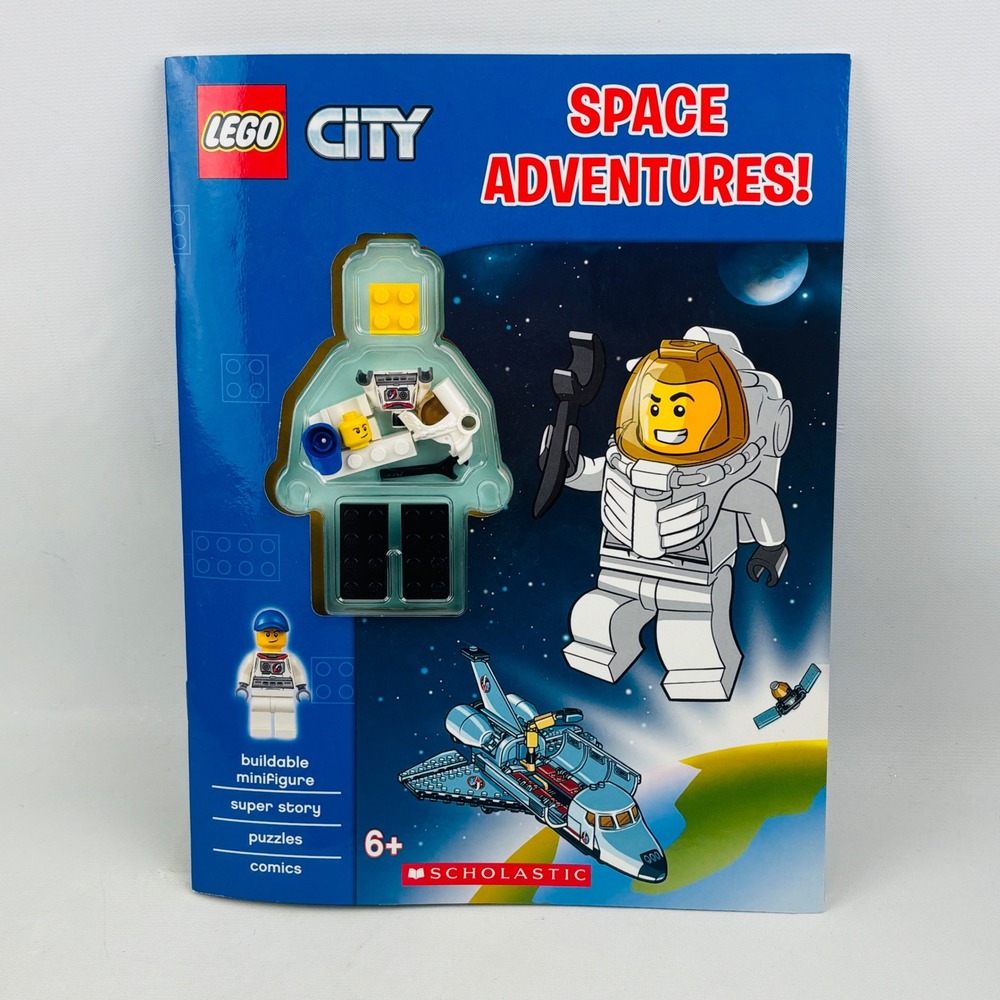 LEGO City Space Adventures Scholastic Activity Book with Buildable Minifigure
